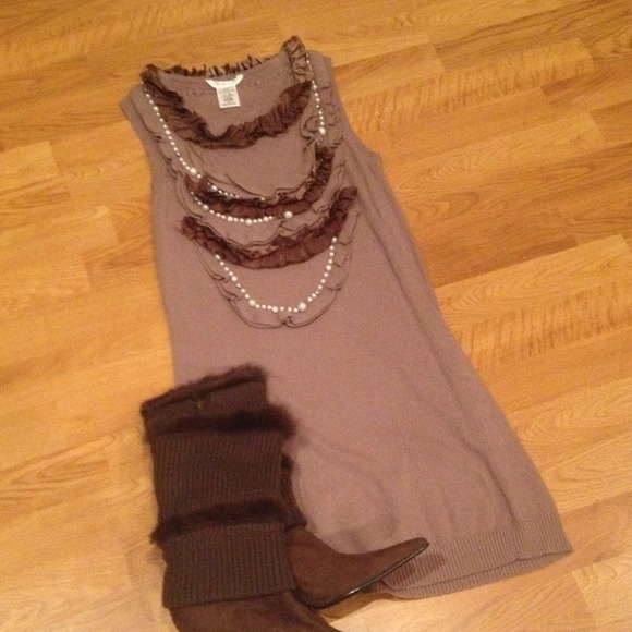 Brown Sweater Dress