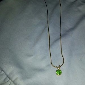 August Birthstone Necklace