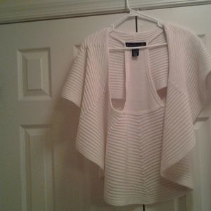 shawl like sweater vest