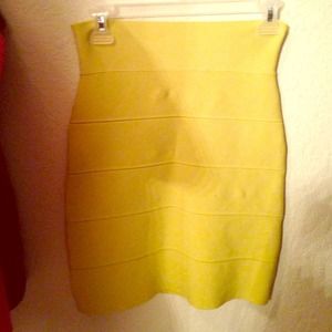 BCBG Lime Green Mid Length Skirt