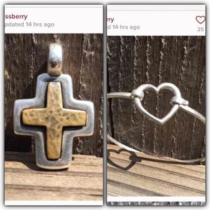 Bundle for Benasue James Avery Cross & bracelet
