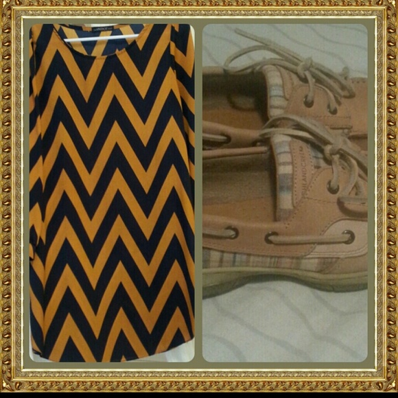 Gifted chevron dress and top sliders size 7 1/2