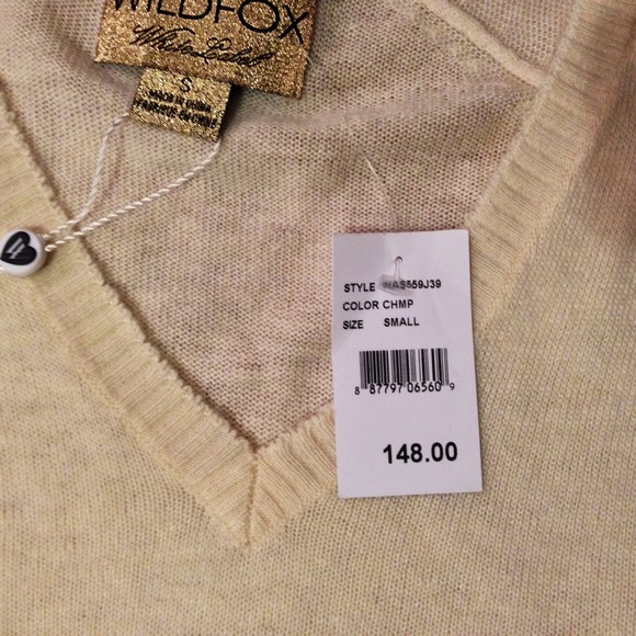 ON HOLD!!  White V-Neck Dream Sequined Sweater - Picture 3 of 4