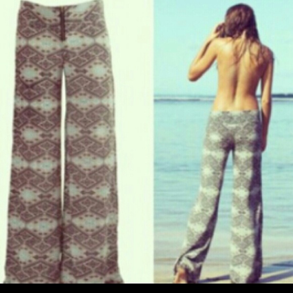 Traded! Unavailable Thai print oberoi pants - Picture 1 of 2