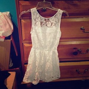 White lace dress!