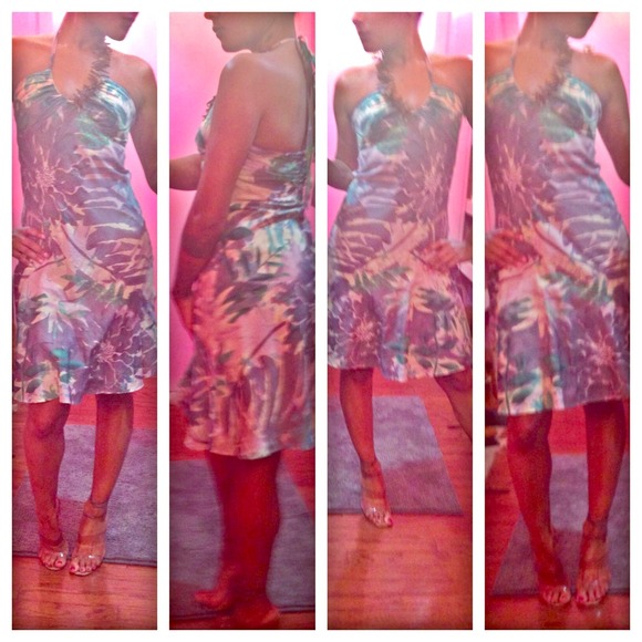 Armani Xchange Dress with wooden details