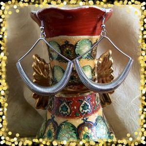 New Silver Tone Earrings