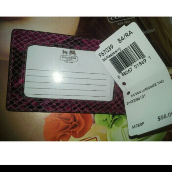 Coach Embossed Exotic Leather.