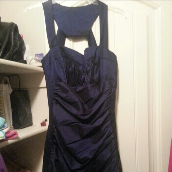 Cache blue /black sexxxxy party dress