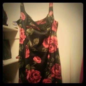 Black W Floral imprint