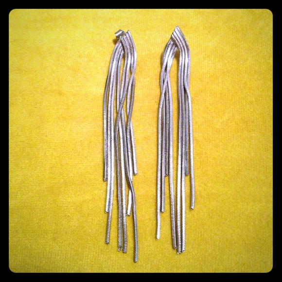 *Reduced price!* Silver disco earrings.