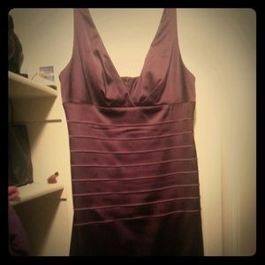 Purple strap party dress