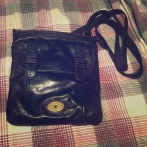 Black fossil purse
