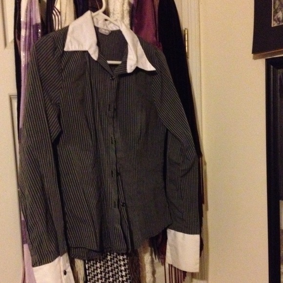 Black pin stripe w French cuffs