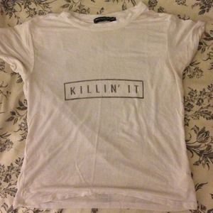 Brandy Melville " Killin it" cropped top