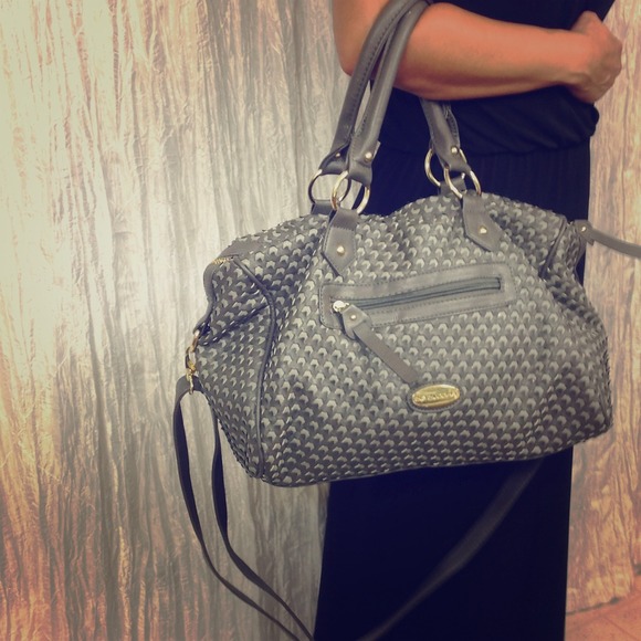 Gray textured Big Buddha bag