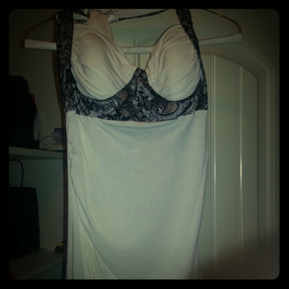 White summer halter top