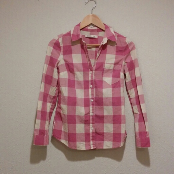 **sold**Plaid Pink Button Up