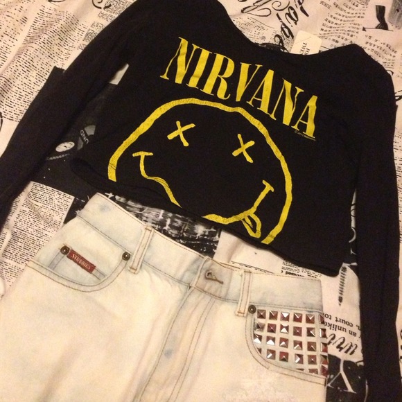nirvana crop top