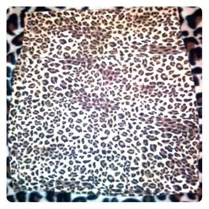 Cheetah print skirt