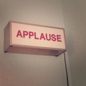 Applause light box.