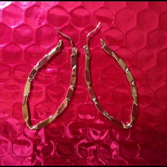Loop earrings silver toned