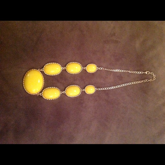 Gold, diamond & yellow 7 pendant necklace - Picture 1 of 1