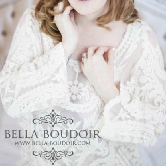 Lovely Lace Crocheted Sheer Top - Picture 2 of 4