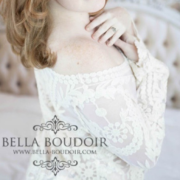 Lovely Lace Crocheted Sheer Top - Picture 3 of 4