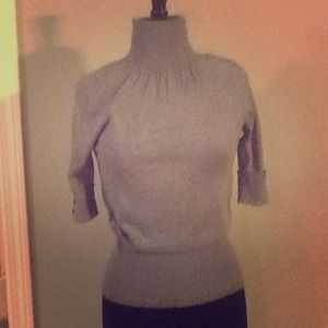 Button sleeve sweater