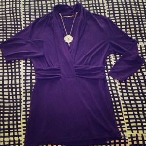 Purple dress top