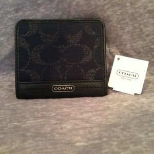 Coach bifold Wallet-Navy