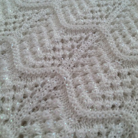 M white shiny, see through top - Picture 2 of 2