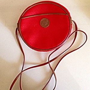 Vintage Liz Claiborne Cross-Body Retro Red Pouch