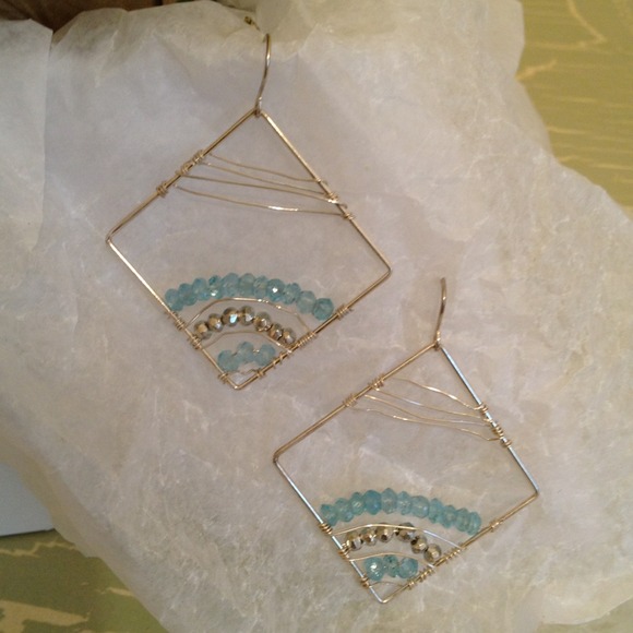 Handmade earrings by Andrea Goldreich Designs.