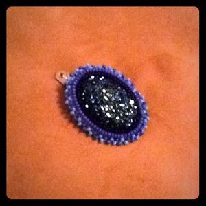 Beautiful Native American styled beaded hair clip.