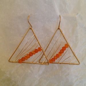 Handmade 14kt gold filled earrings.