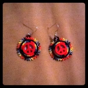 Native American beaded ear rings.