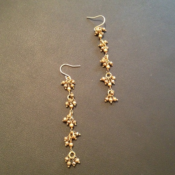 Handmade Pyrite earrings.