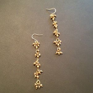 Handmade Pyrite earrings.