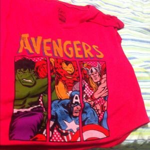 Loose Avengers crop top from Delia's.