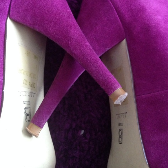 Bakers suede purple pumps