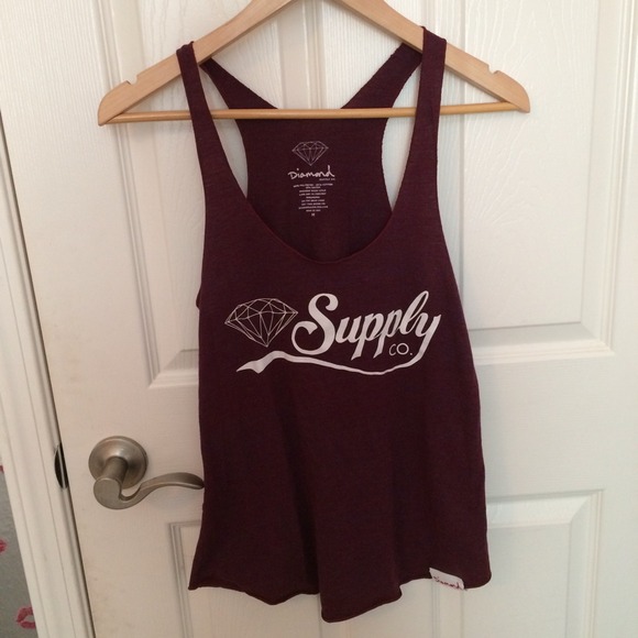 🚫SOLD🚫Diamond Supply Co. Maroon Tank