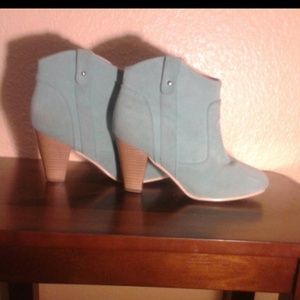 Teal booties