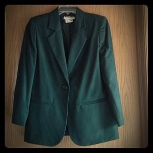 Hunter green wool blazer