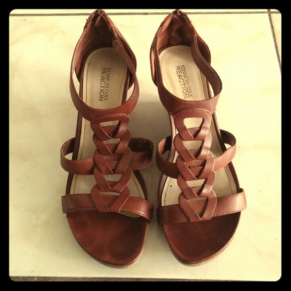 Brown Wedge Sandals