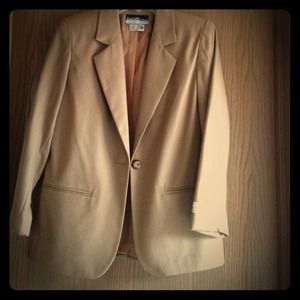 Tan wool blazer
