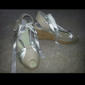 Silver Cotton  & Blush  Cotton Espadrille Bundle