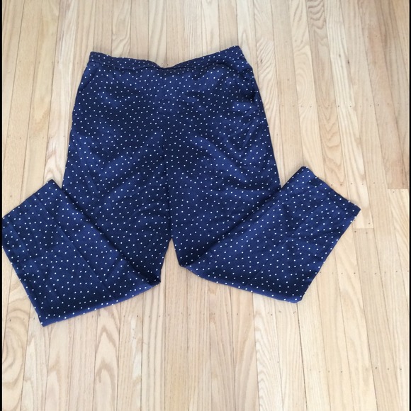🌟DONATED🌟 - vintage navy blue polka dot pants - Picture 2 of 2