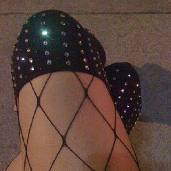 Swarovski Crystals High socks over the knee